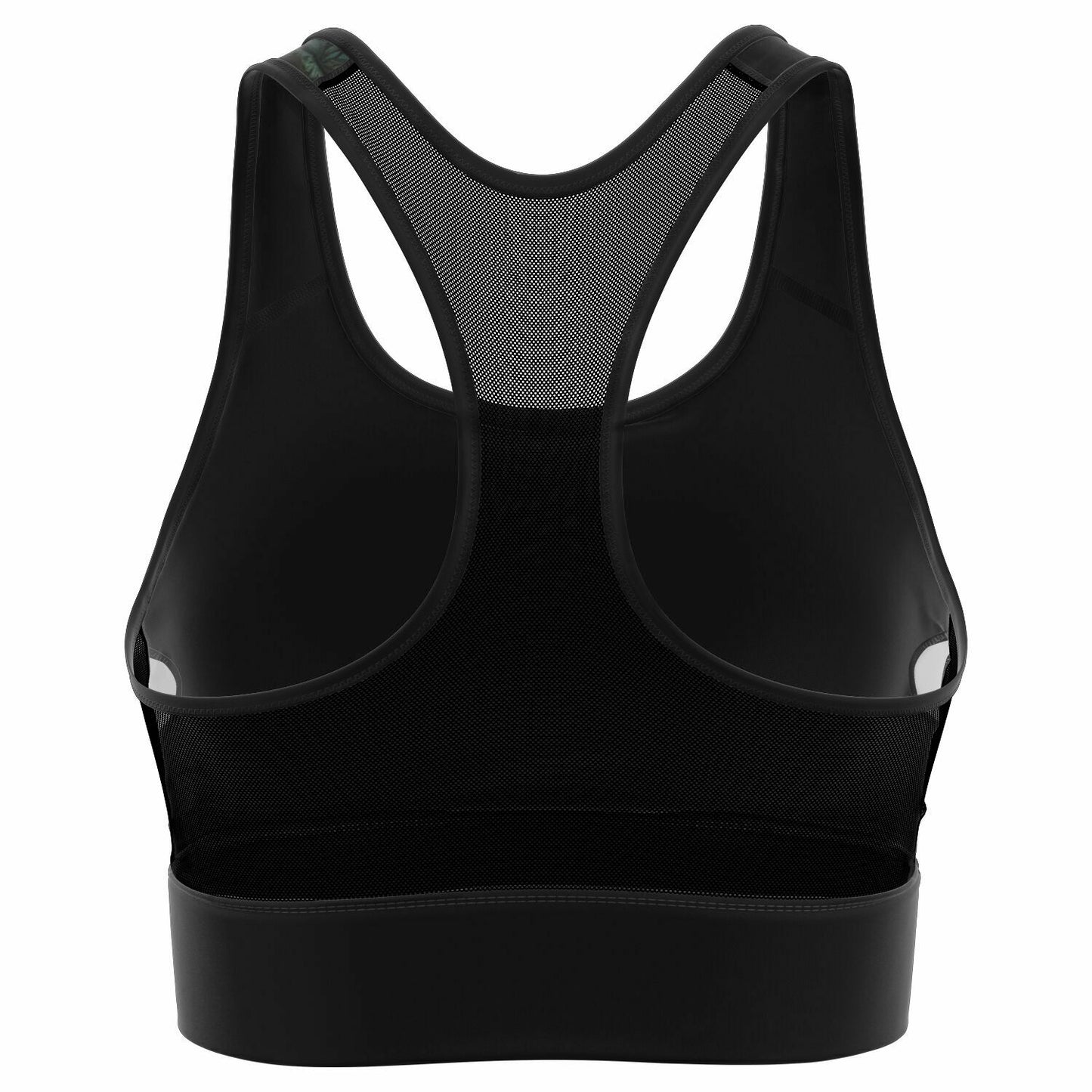 Dark Butterfly Mesh Padded Sports Bra