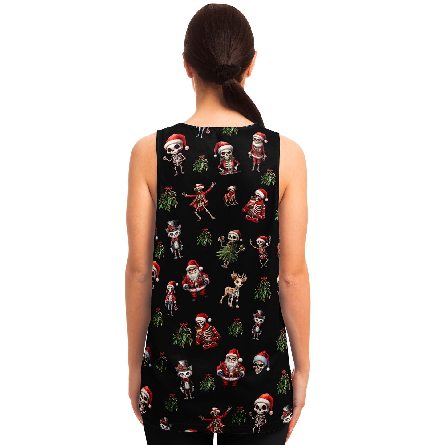 Skeleton Christmas "Eat Lift Be Merry" - Classic Tank Top