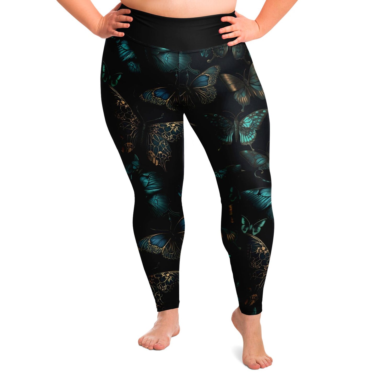 Dark Butterfly - Classic Athletic Legging - Plus