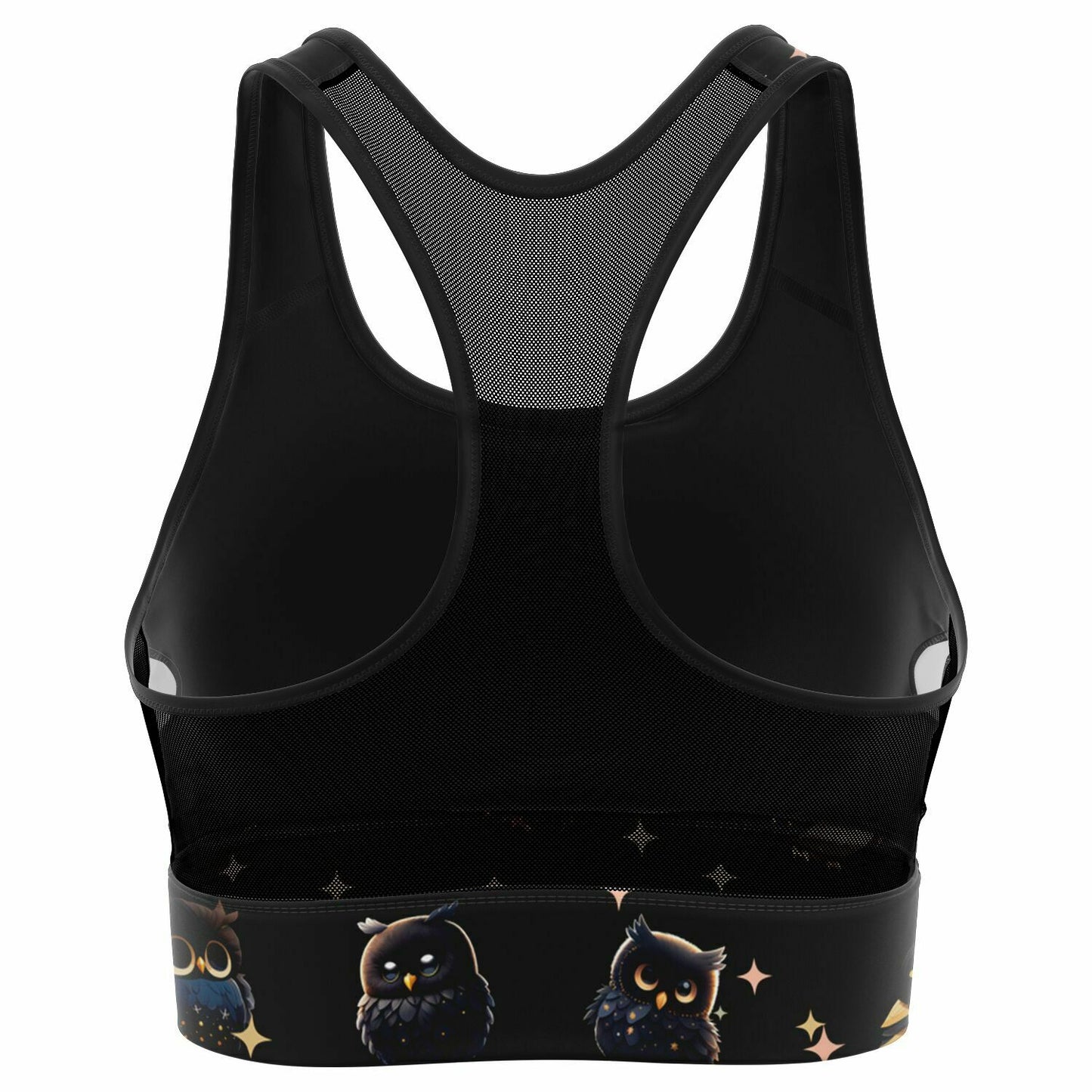 Mesh Padded Sports Bra - midnight owl