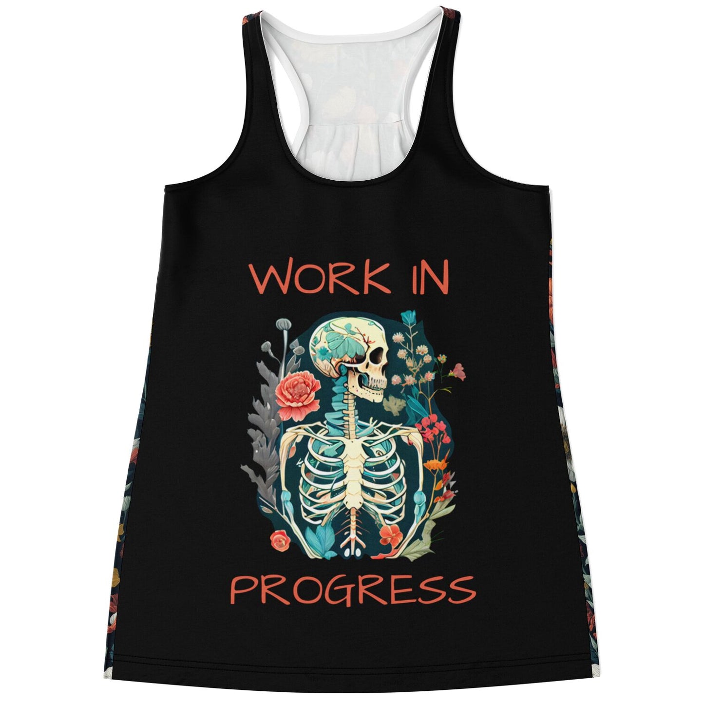 Work in Progress Skeleton - Racerback Tank Top