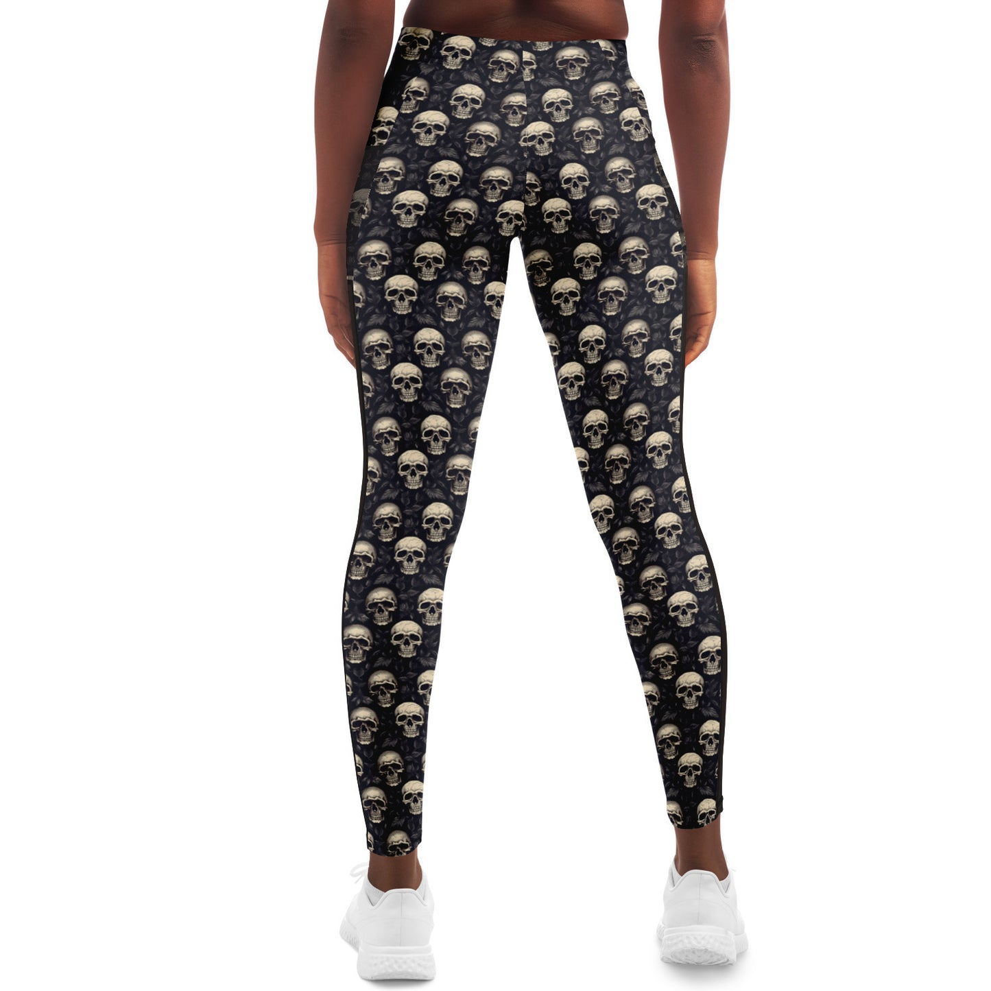 Gothic Skull - Mesh Pocket Performance Legging