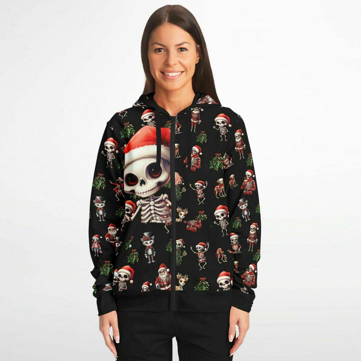 Skeleton Christmas - Athletic Hoodie