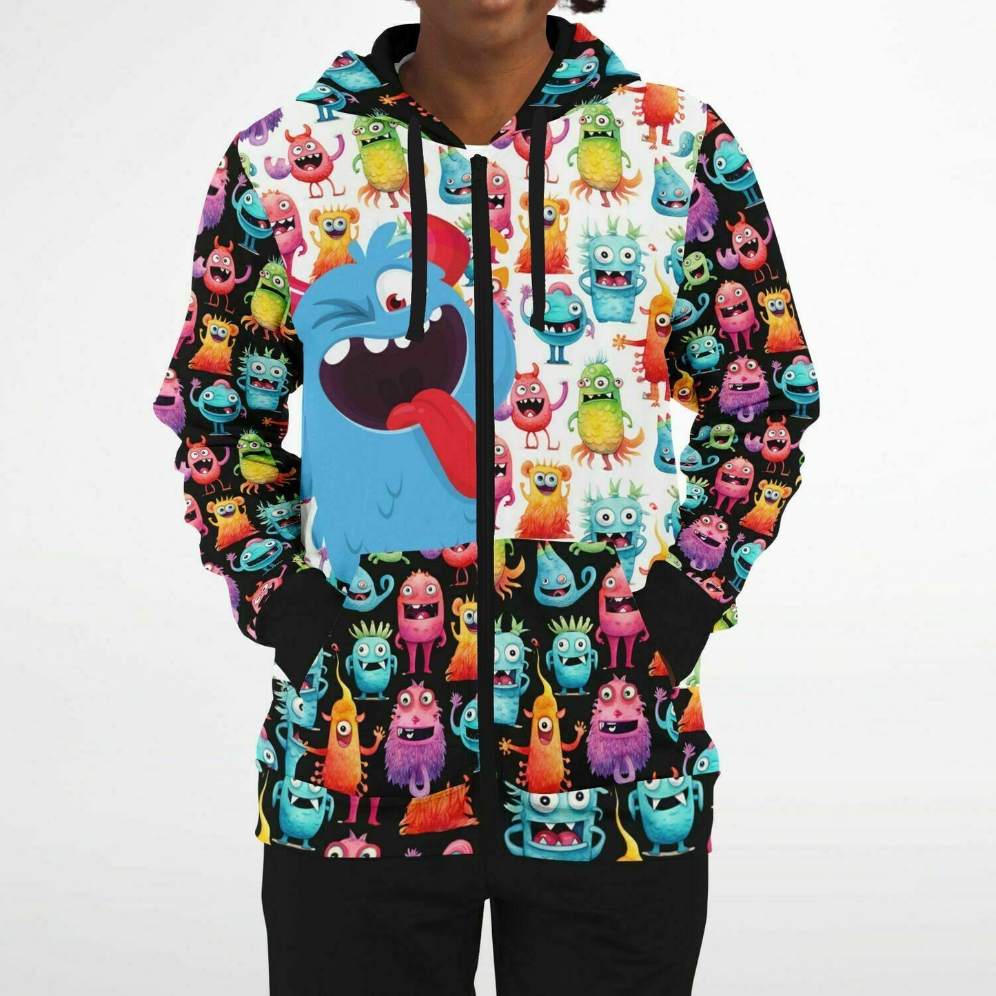 Cheerful Monster Athletic Hoodie