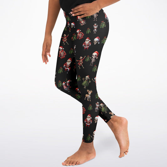 Skeleton Christmas - small child leggings