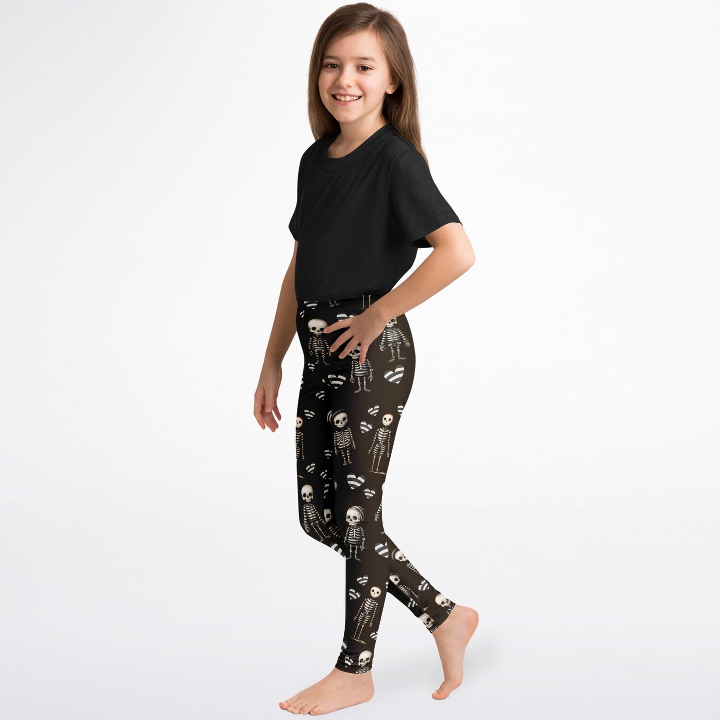 Skeleton - youth leggings