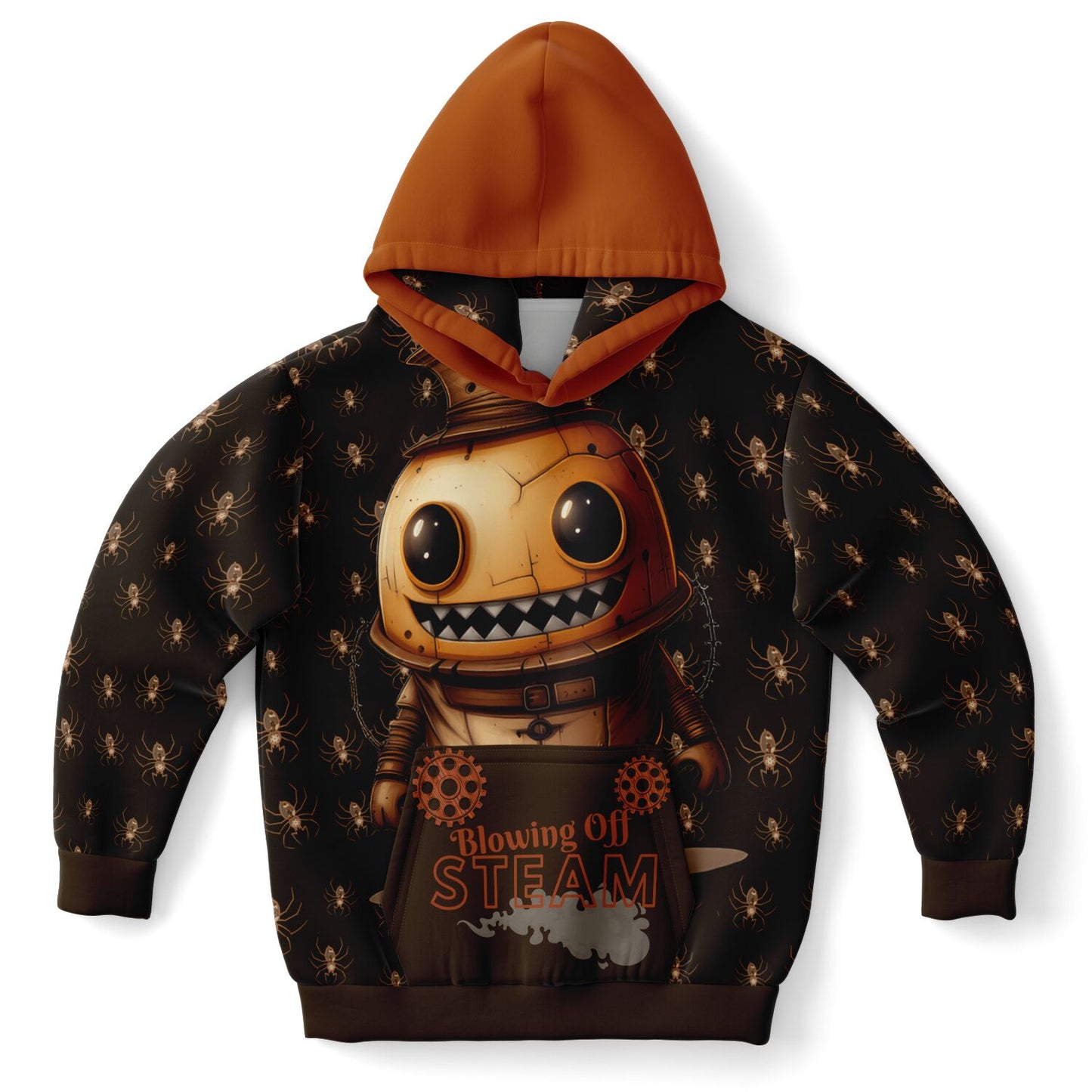 Athletic Kids Hoodie - Misfit Steampunk Crew "Blowing off steam"