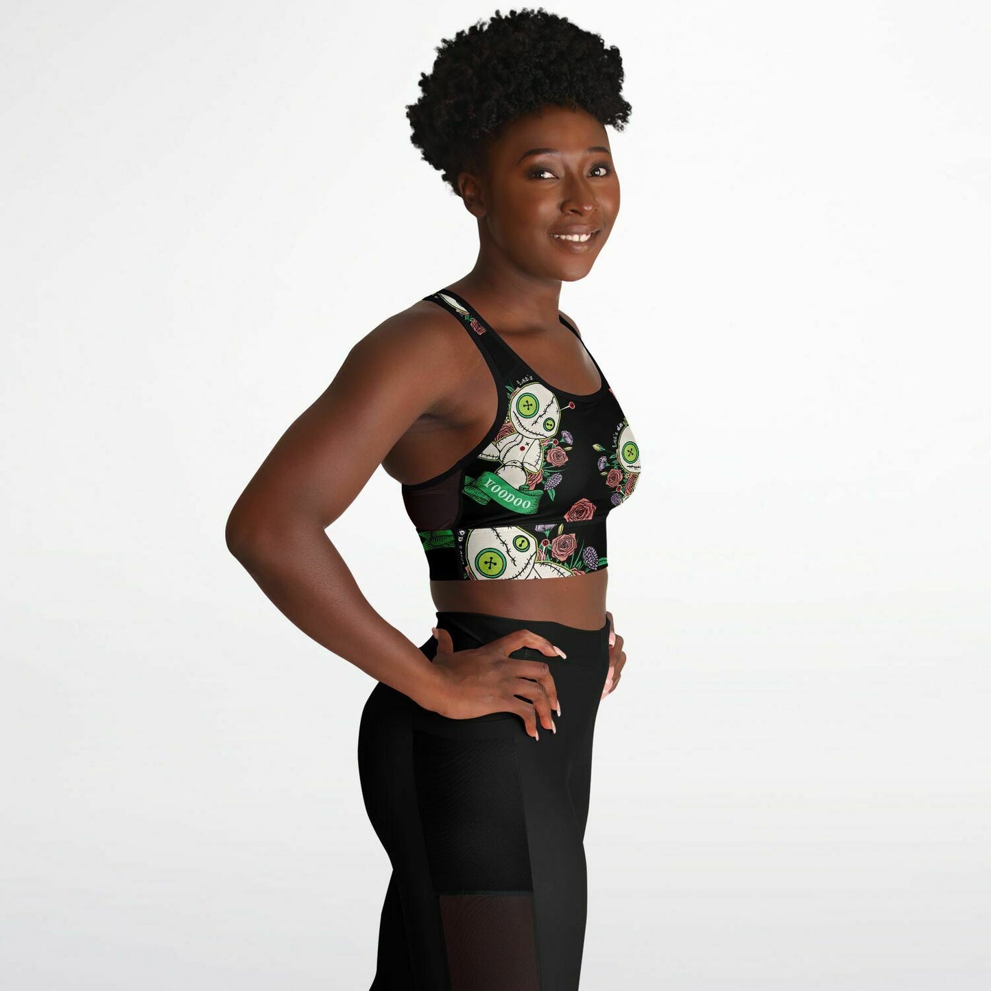 Mesh Padded Sports Bra - Voodoo Doll