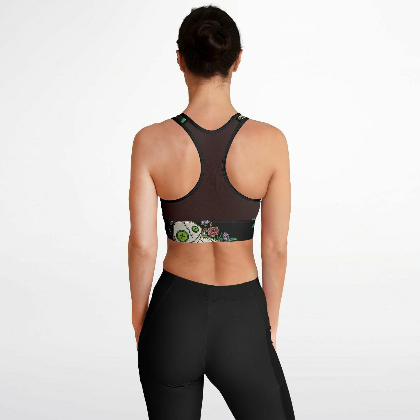 Mesh Padded Sports Bra - Voodoo Doll