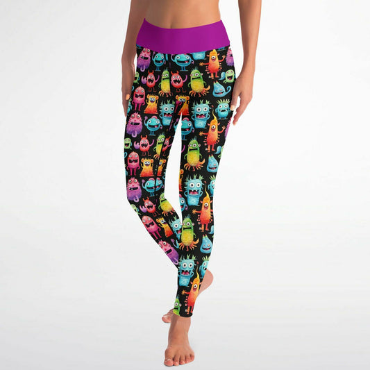 Cheerful "Monster in the Gym" - Classic Athletic Leggings