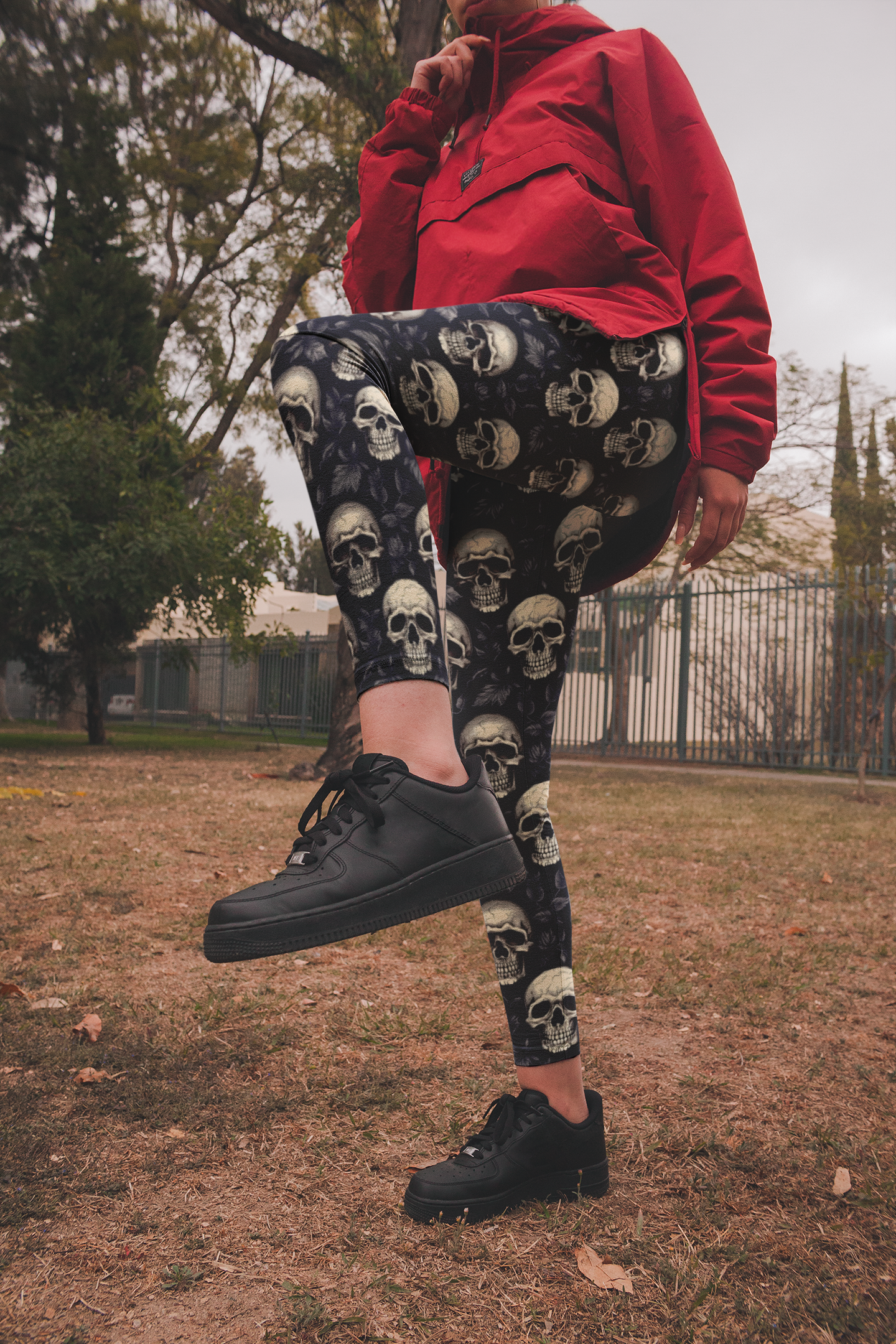 Gothic Skull - Athletic Classic Leggings