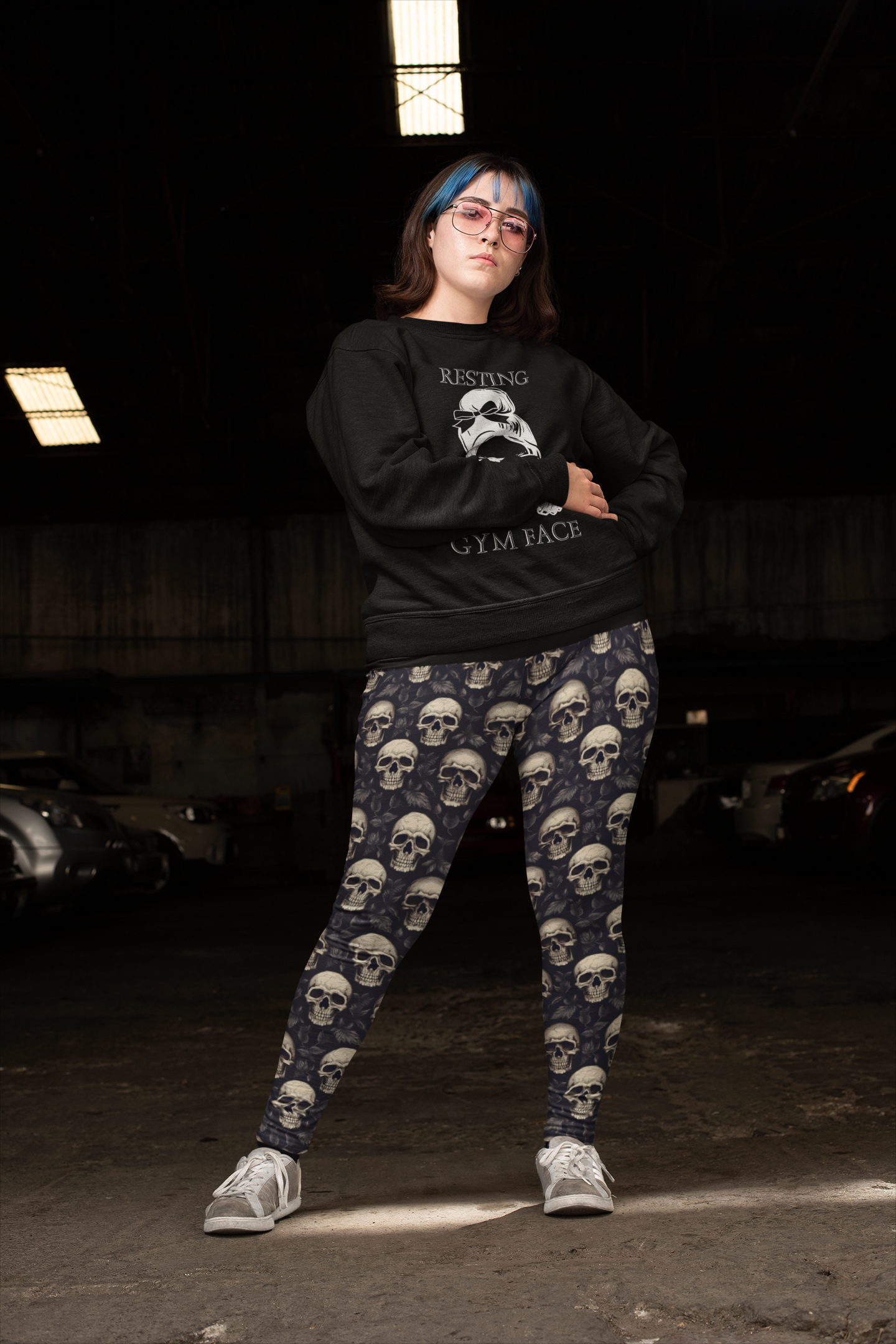 Gothic Skull - Athletic Classic Leggings
