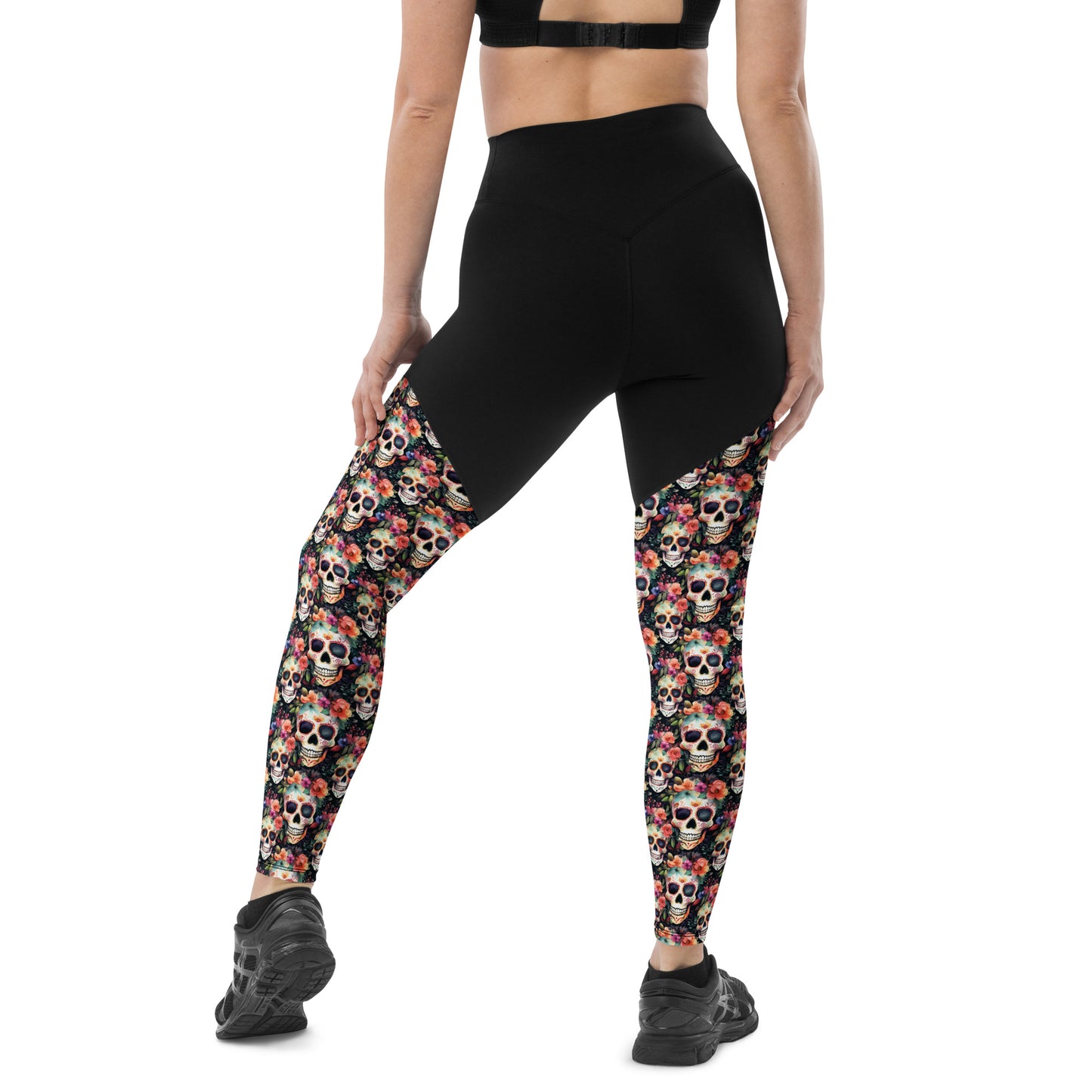 Performance Leggings - Sugar Skulls