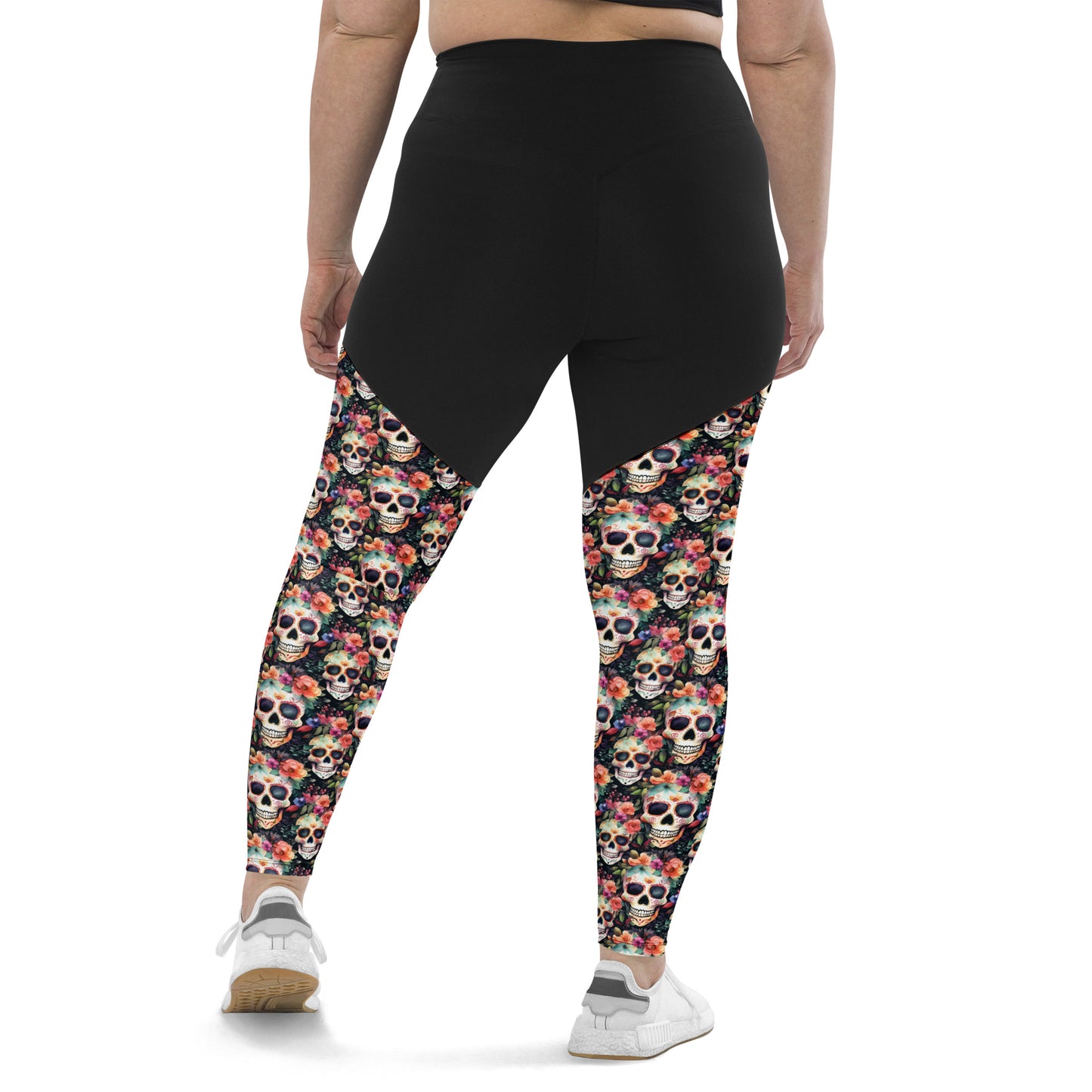 Performance Leggings - Sugar Skulls