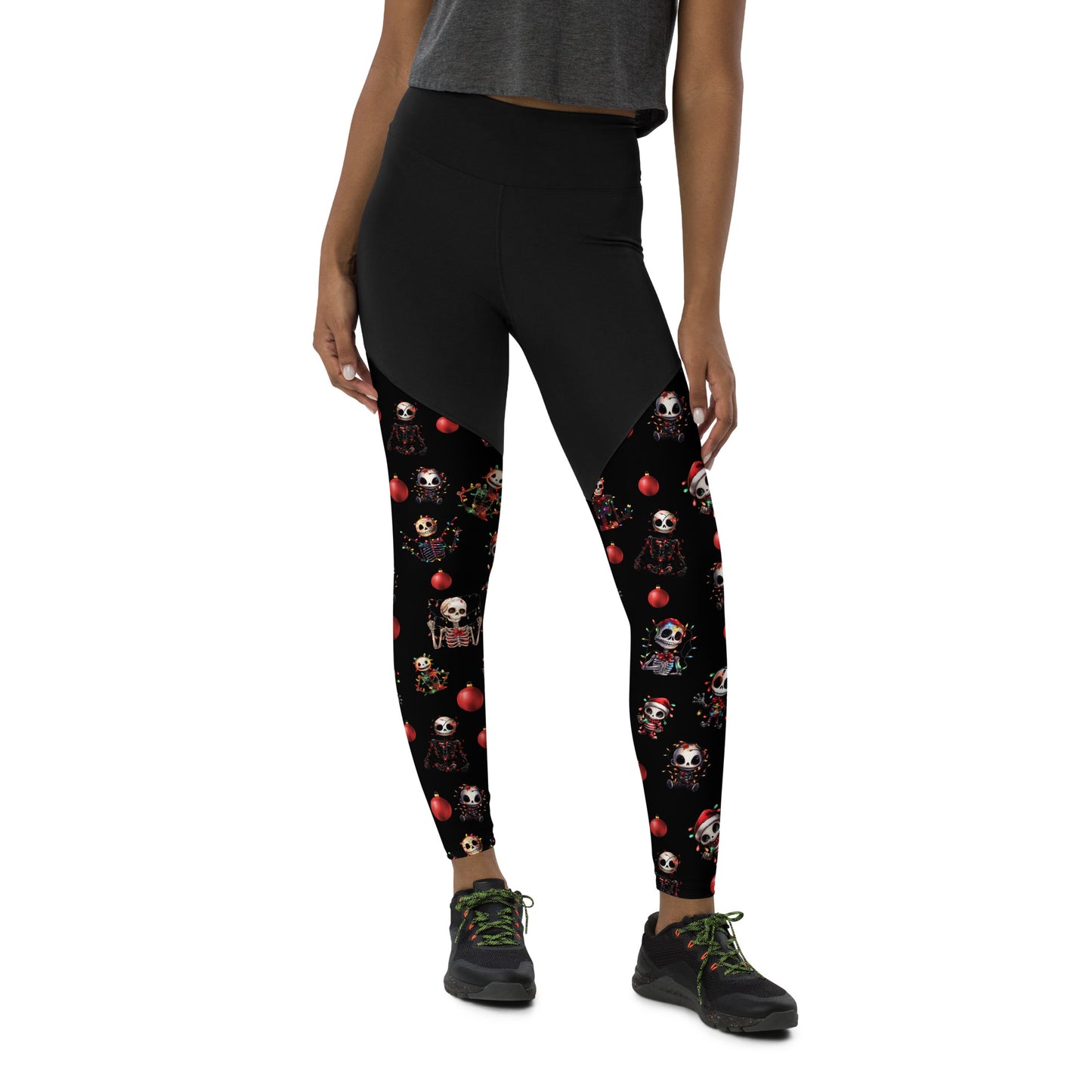 Performance Leggings - Festive Skeleton