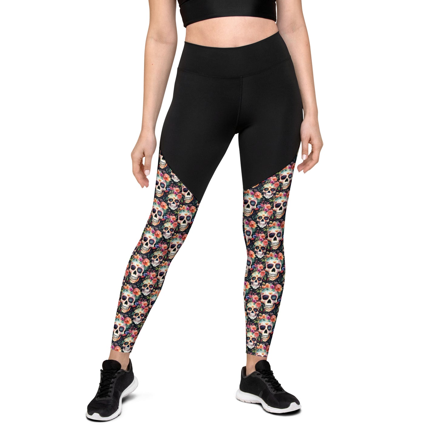 Performance Leggings - Sugar Skulls