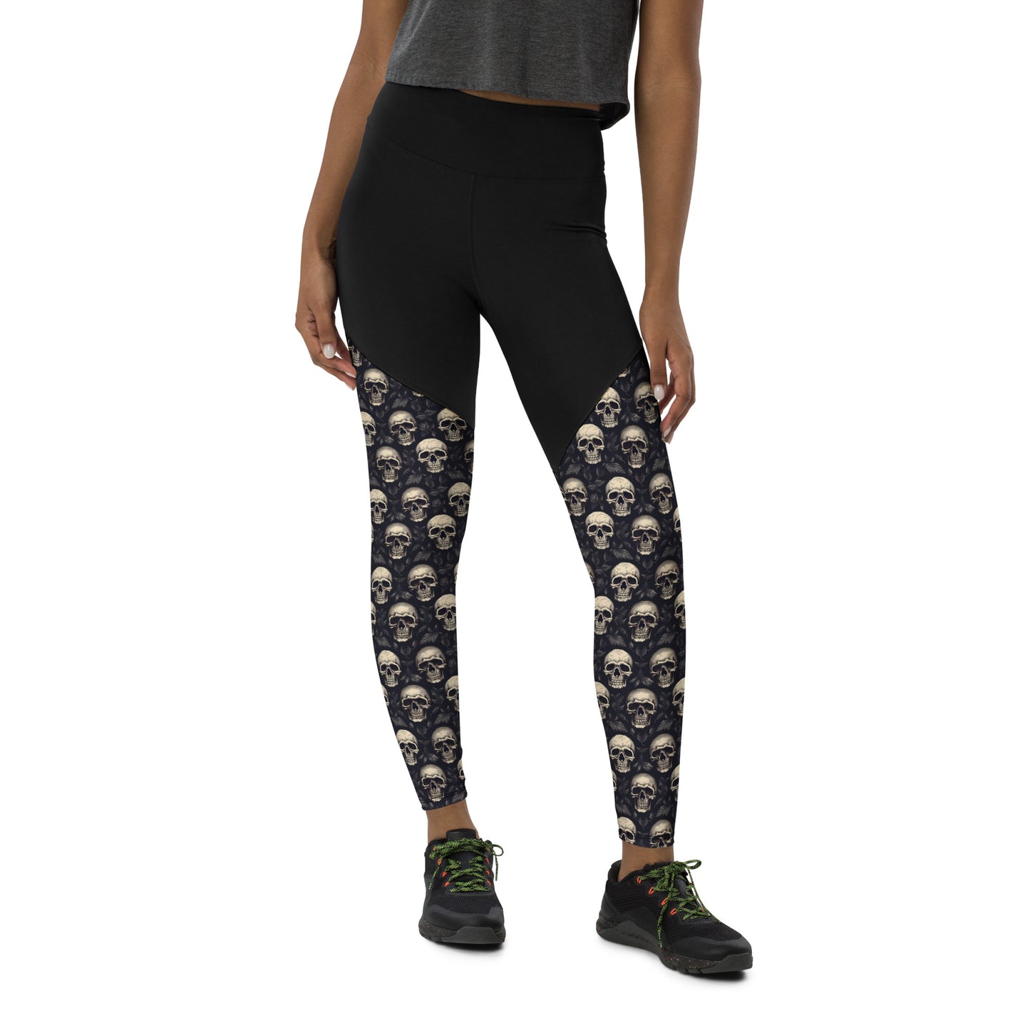 Performance Leggings - Gothic Skull