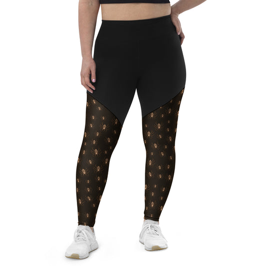 Performance Leggings - Misfit Steam Punk Crew Spiders