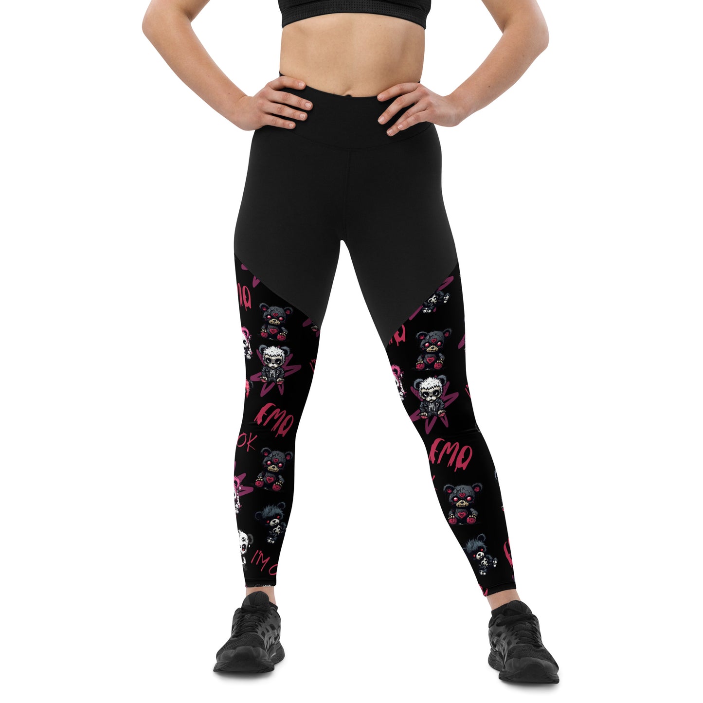 Performance Leggings - Emo Teddy Gang