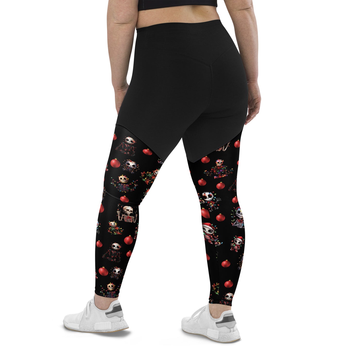 Performance Leggings - Festive Skeleton