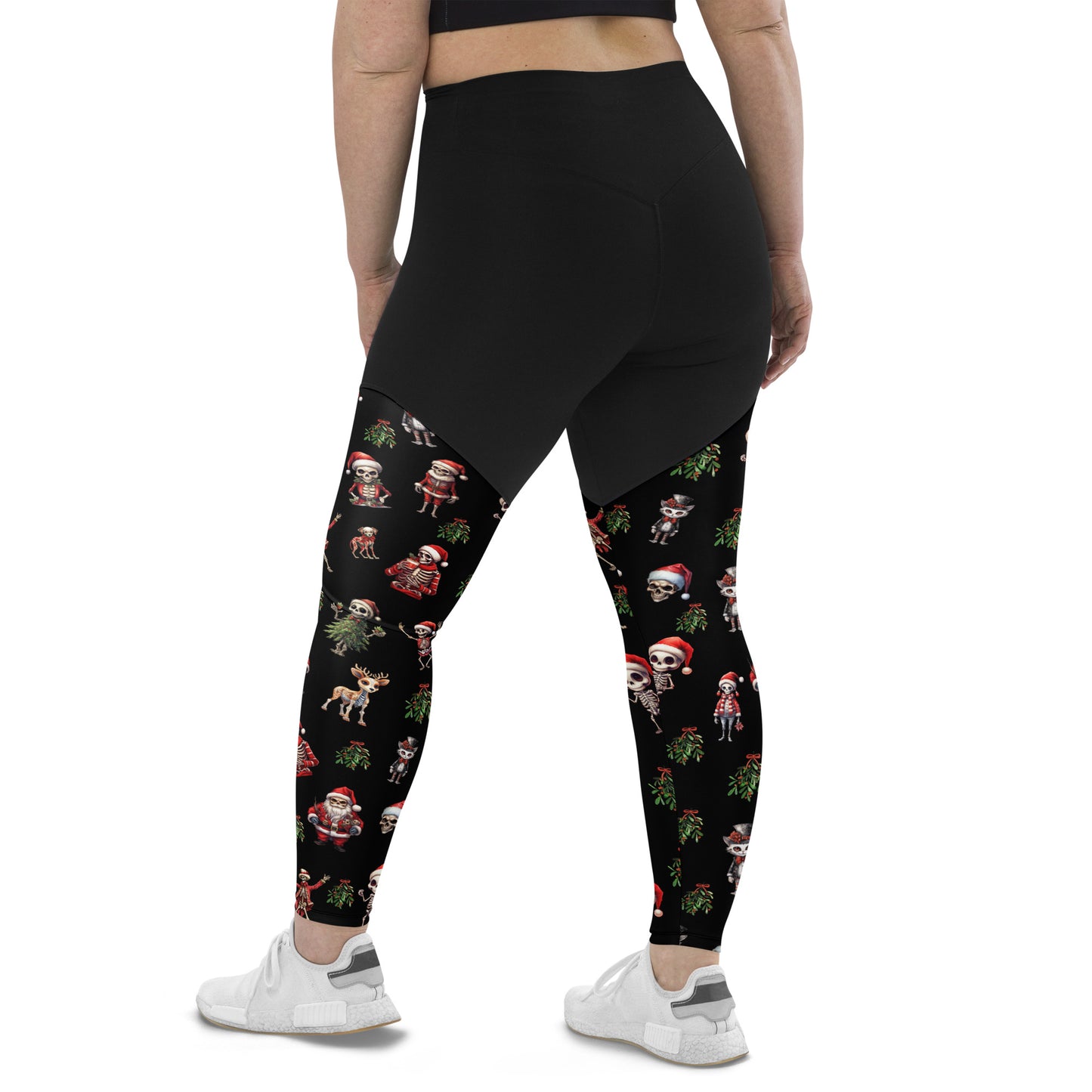 Performance Leggings - Skeleton Christmas