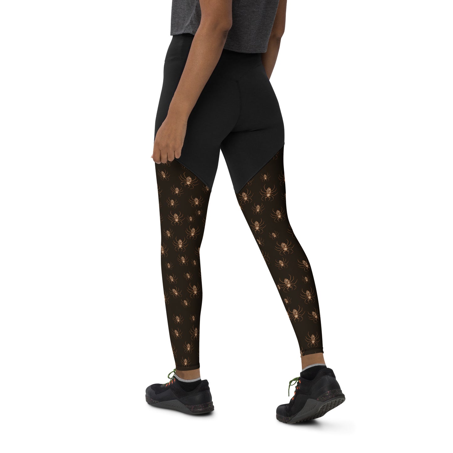 Performance Leggings - Misfit Steam Punk Crew Spiders