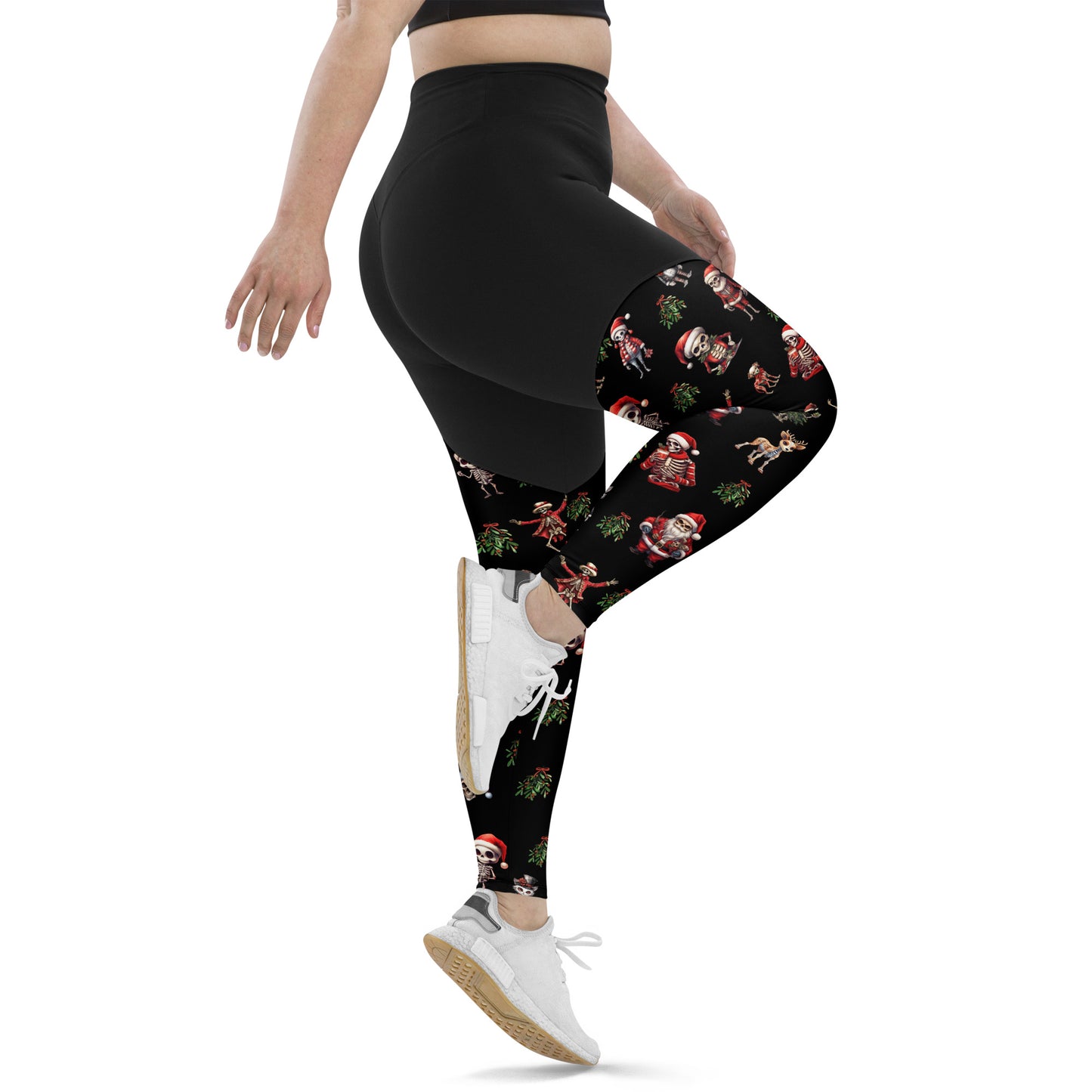 Performance Leggings - Skeleton Christmas