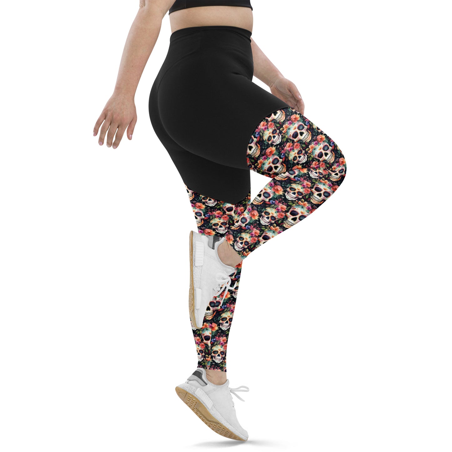 Performance Leggings - Sugar Skulls