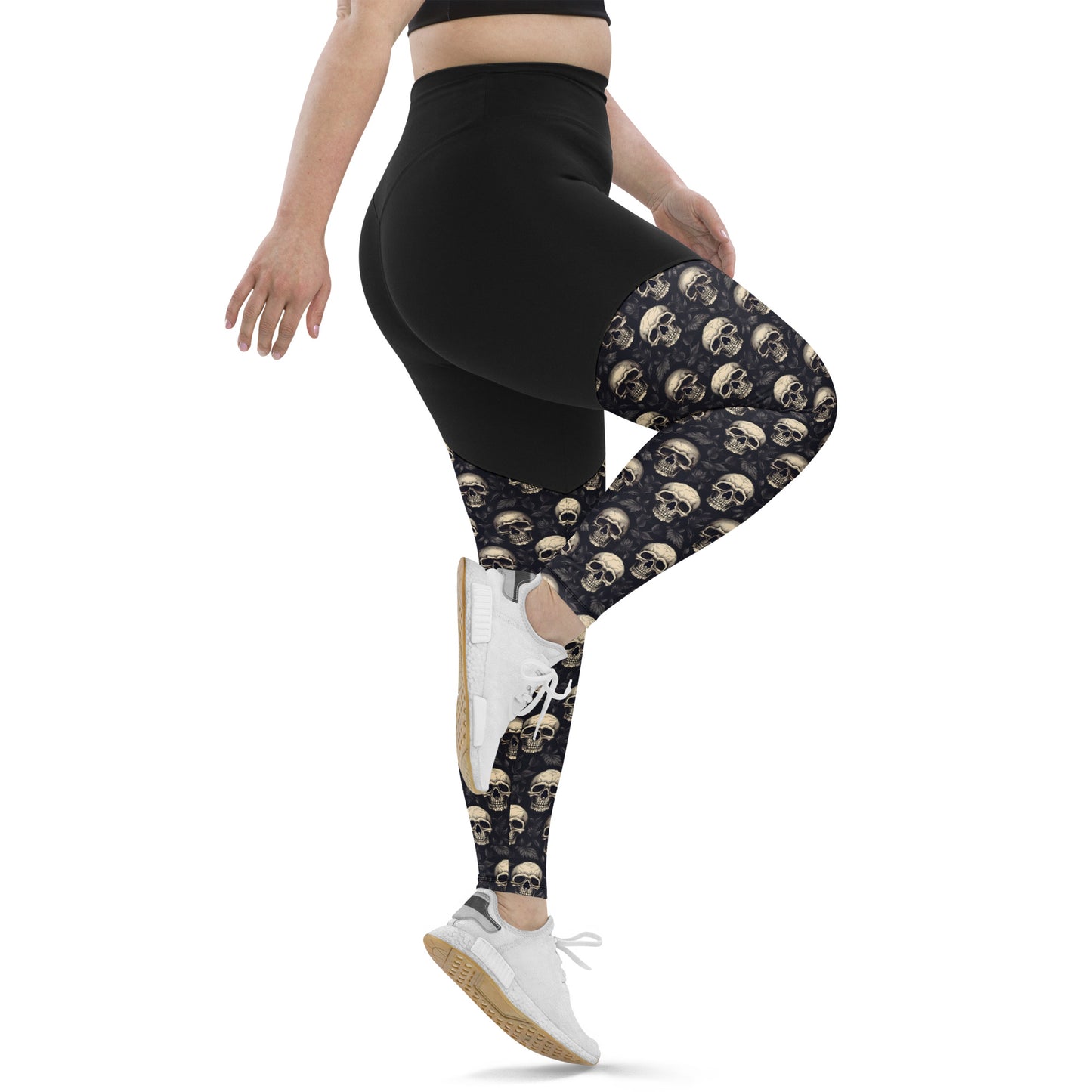 Performance Leggings - Gothic Skull