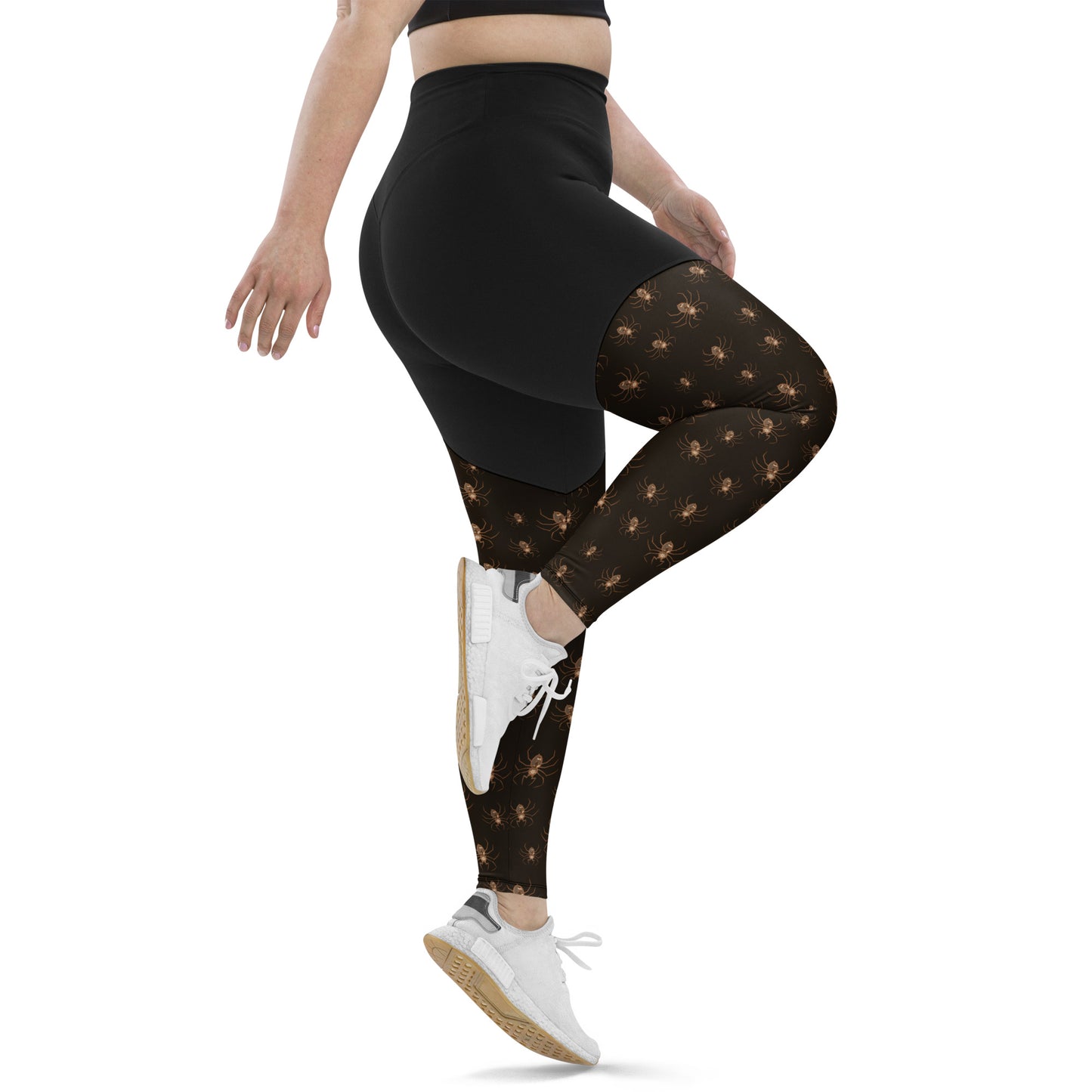 Performance Leggings - Misfit Steam Punk Crew Spiders