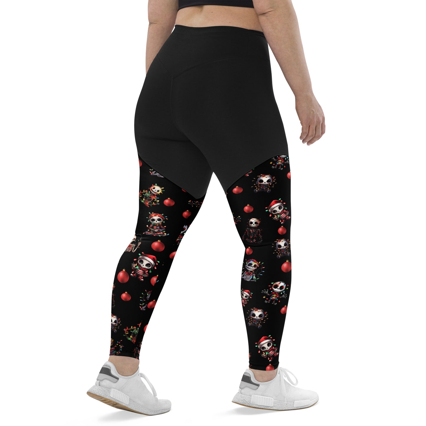 Performance Leggings - Festive Skeleton