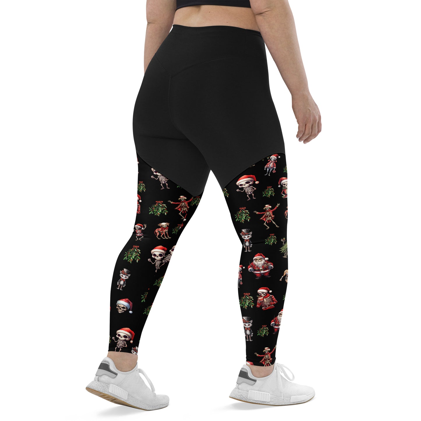 Performance Leggings - Skeleton Christmas