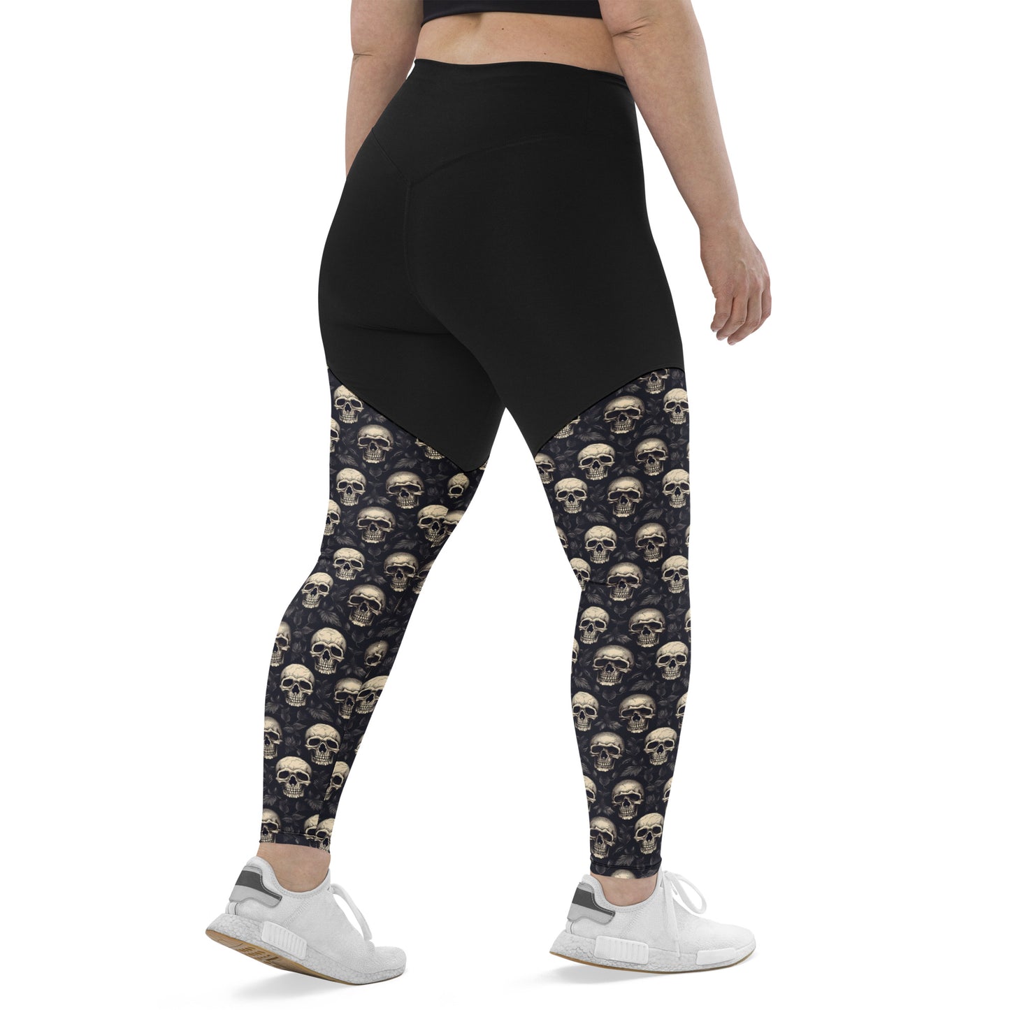 Performance Leggings - Gothic Skull