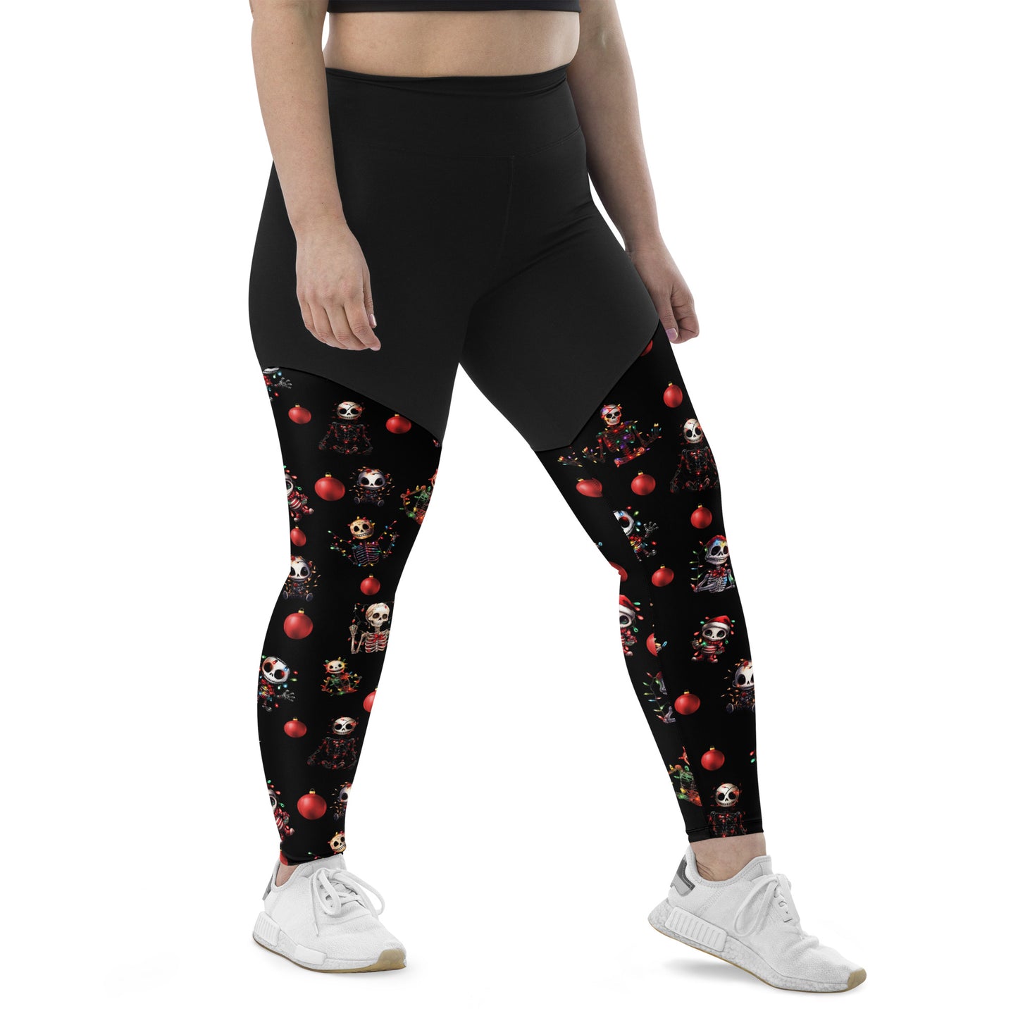 Performance Leggings - Festive Skeleton