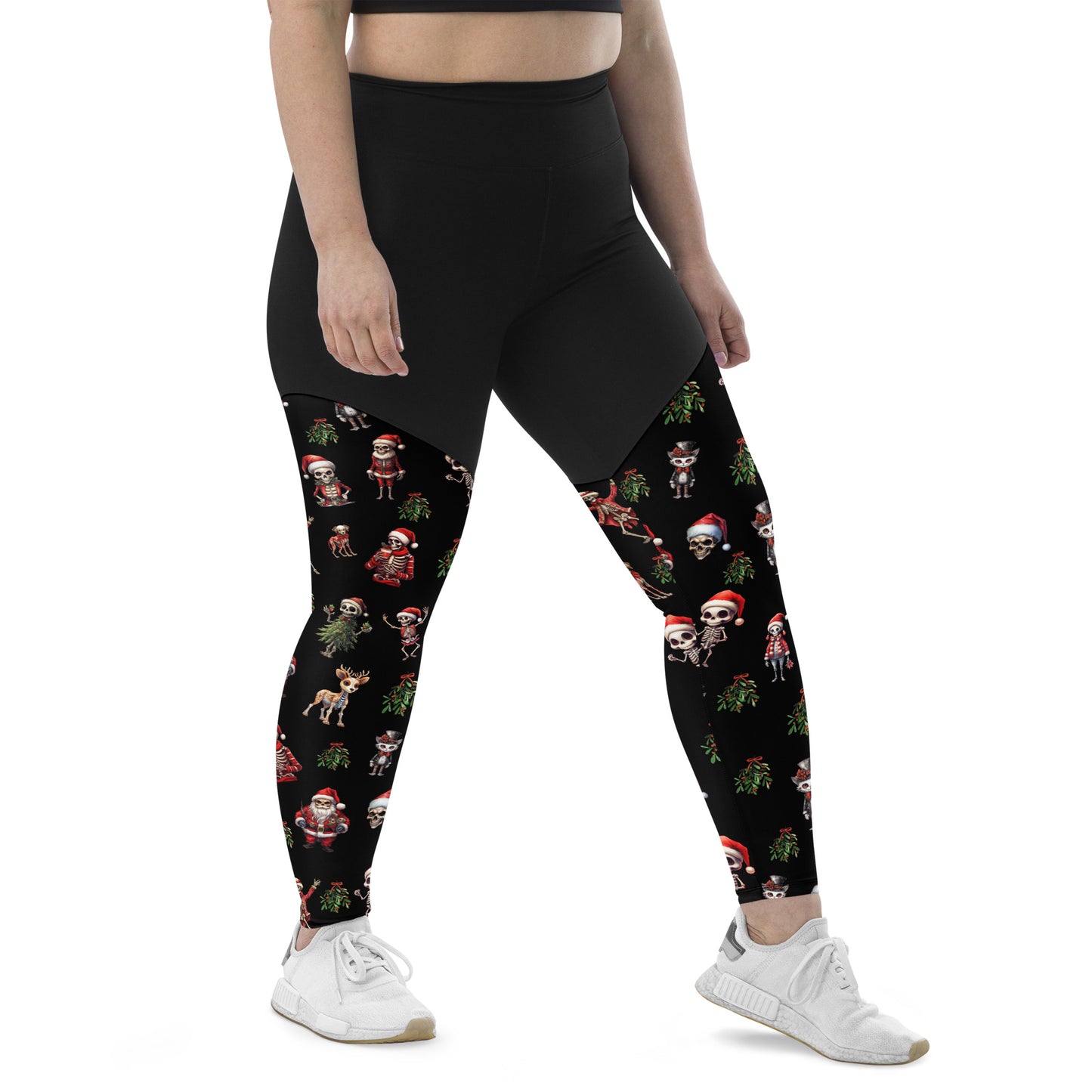 Performance Leggings - Skeleton Christmas