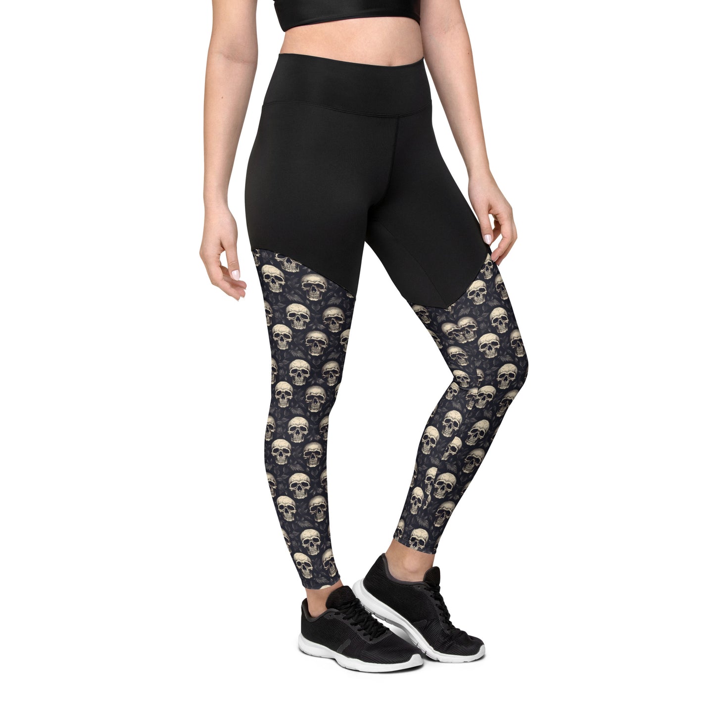 Performance Leggings - Gothic Skull